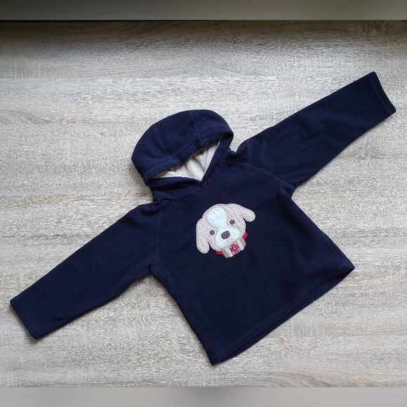 2010 FLEECE (v)guc Gymboree fleece dog hoodie 4T-5T - Picture 5 of 10